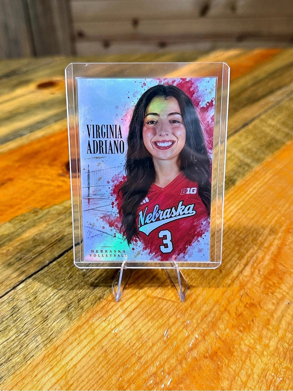 Virginia Adriano Nebraska Cornhuskers Volleyball Custom Trading Card